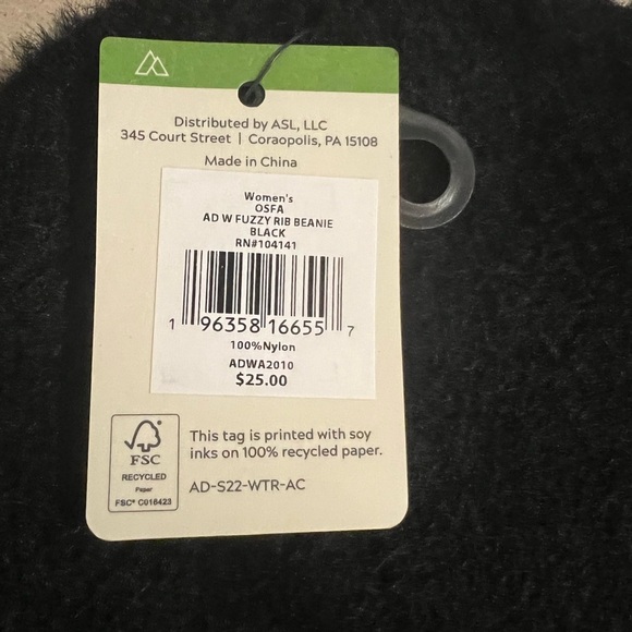 Alpine Design Women's Fuzzy Rib Beanie Black Size One Size - Picture 6 of 7